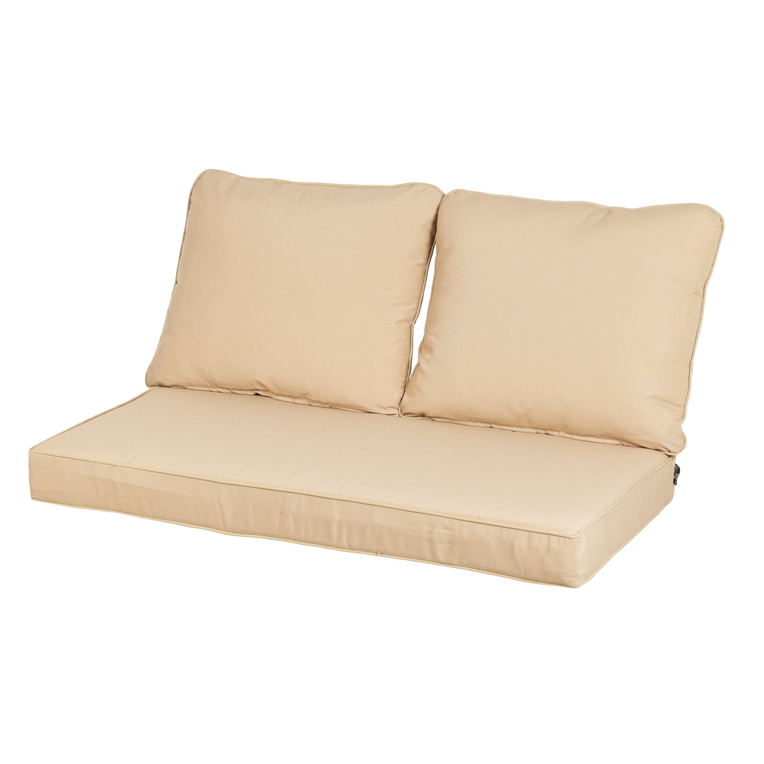 Loveseat Cushions Set 46.5"x24.4"x3.9" Deep Seating Bench Chair Cushions with Back Pillows, Seat Cushion, and Dust Jacket for Indoor and Outdoor  - 3 Piece Set - Aoodor LLC